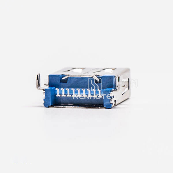 USB 3.0 90 Degree Type A Female SMT Offset Type Through Hole