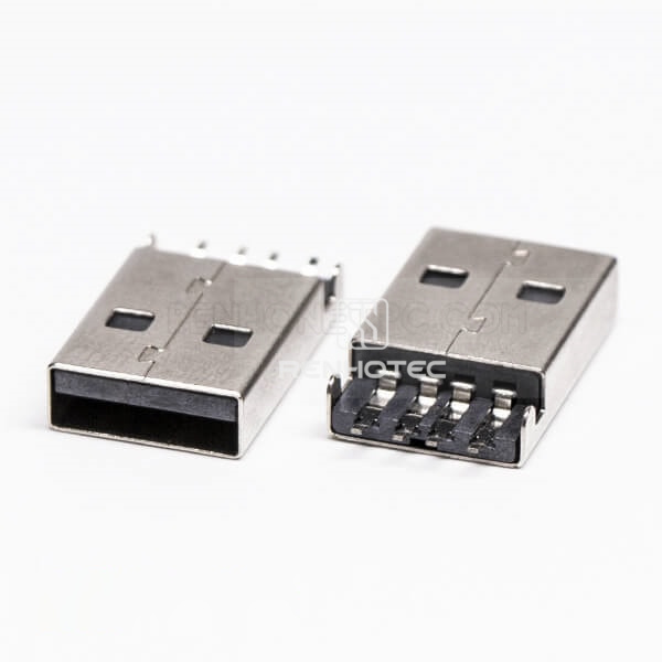 USB Type A 90 Degree Plug SMT for PCB Mount