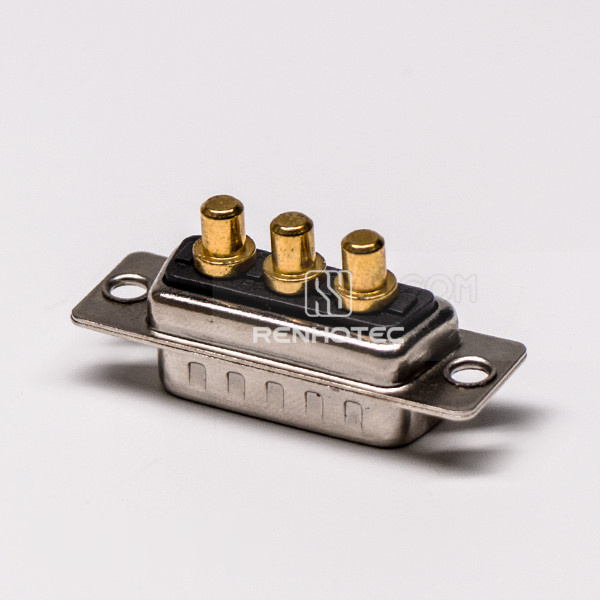 3-Pin Male D-SUB Connector, Straight Solder Termination