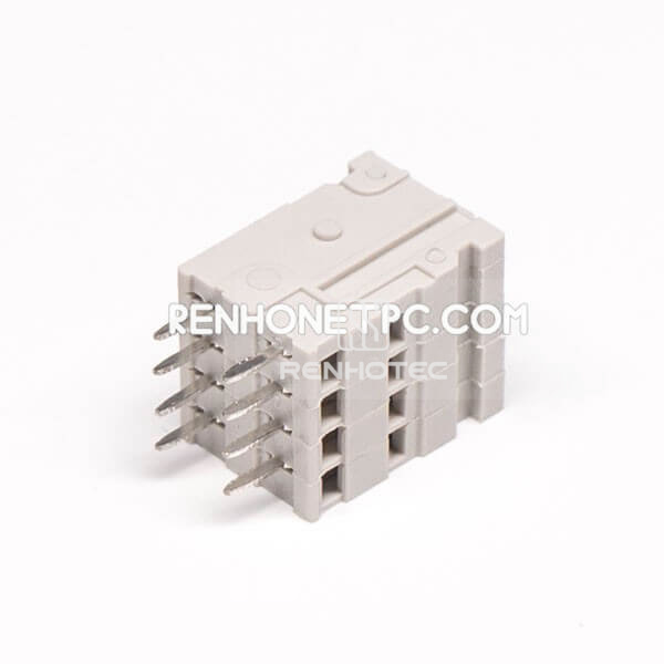 Terminal Connector Block Double layer 8pin Straight Through Hole Cable Connector