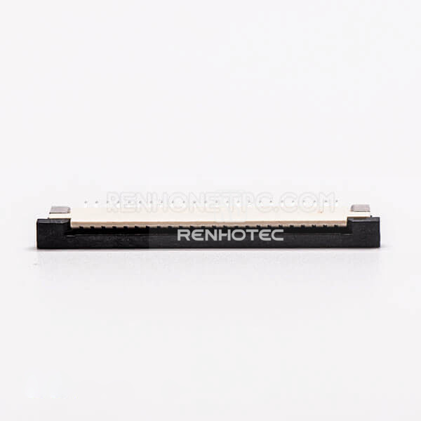 FPC Connector Jack 1.0PH 24 Pin Bottom Contact Style Slider Type for Surface Mount 2.5H
