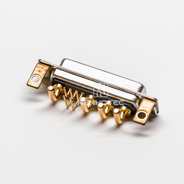 D-SUB Staking Female Power 9W4 Right Angle Solder Type For PCB Mount