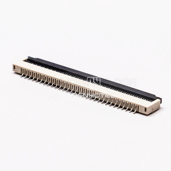 FFC FPC Connector 1.0mm Pitch 30 Pin Bottom Contact Style Front Flip Straight Socket 2.0H
