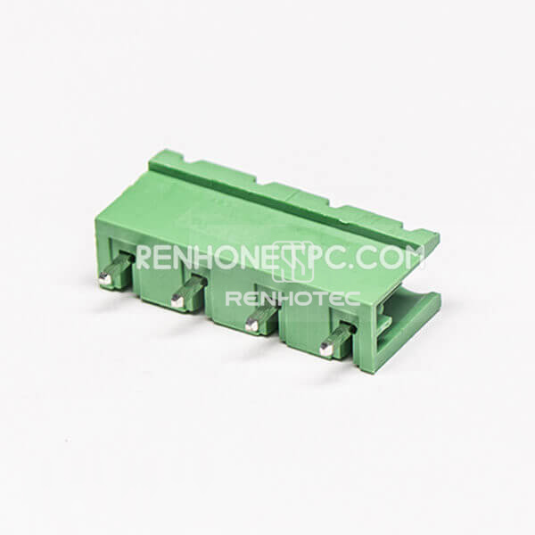 Plug in Terminal Block 4pin Straight PCB Mount Electric Connector
