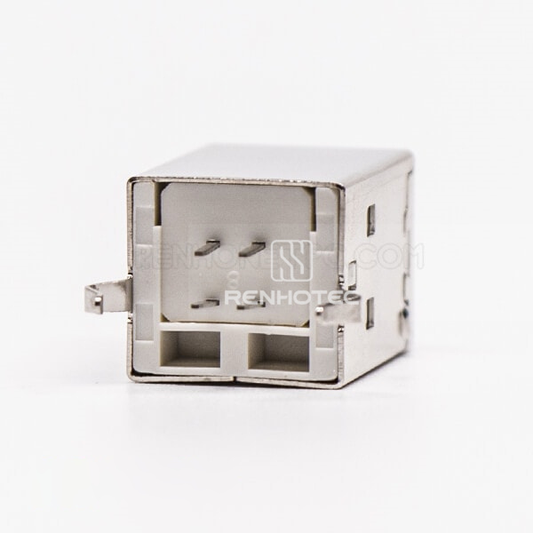 Female USB 2.0 Type B Straight DIP Through