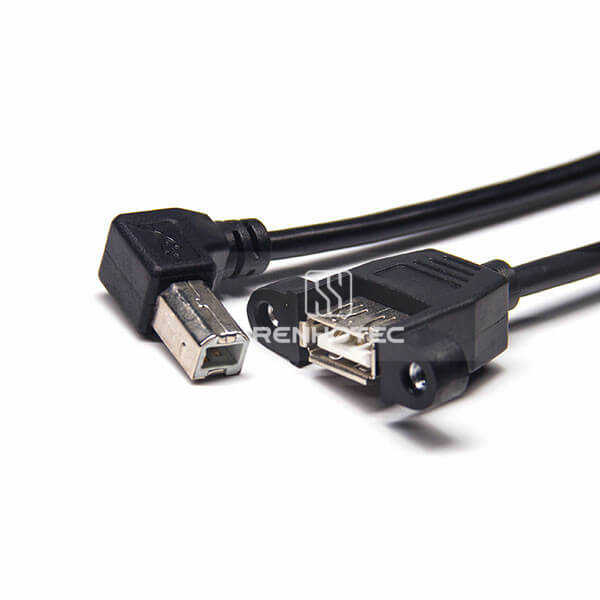 USB B to USB A Female USB 2.0 Cable