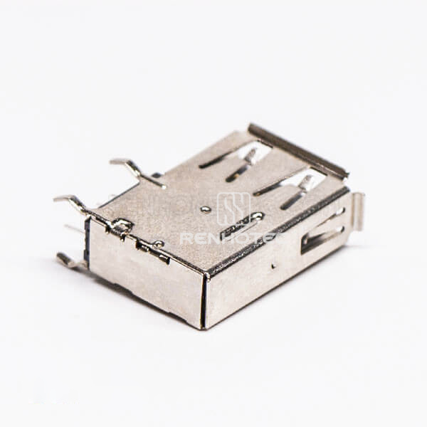 USB 2.0 A Female Flag Type Through Hole for PCB Mount