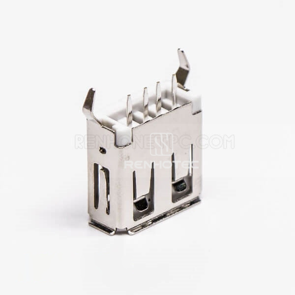 Type A USB PCB Mount Connector Straight Female DIP