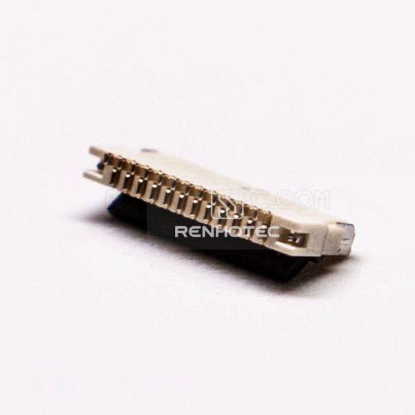 1.0H FFC FPC Connector 0.5 MM Front Flip and Bottom Contact Style FOR PCB