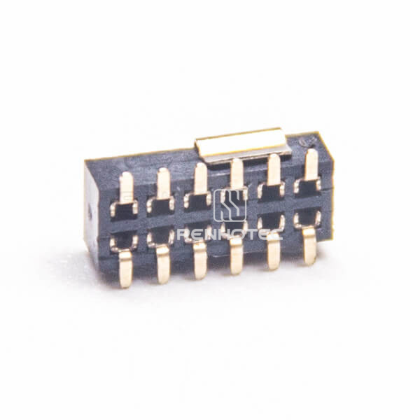 SMT Female Header 1.27 Gap Double Row 180 Degree