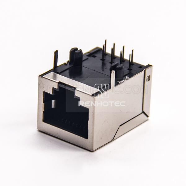 RJ45 Network Connectors 8p8c Jack 90 Degree Shielded Jack Through Hole PCB Mount