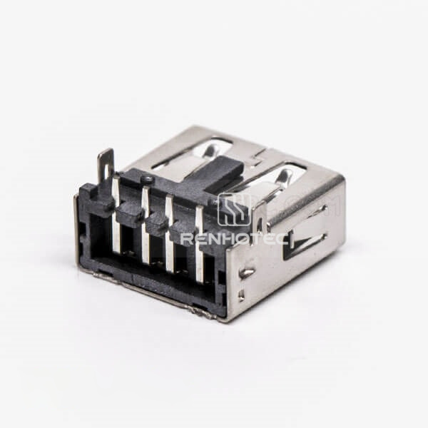 DIP USB A Right Angle Female for PCB Mount