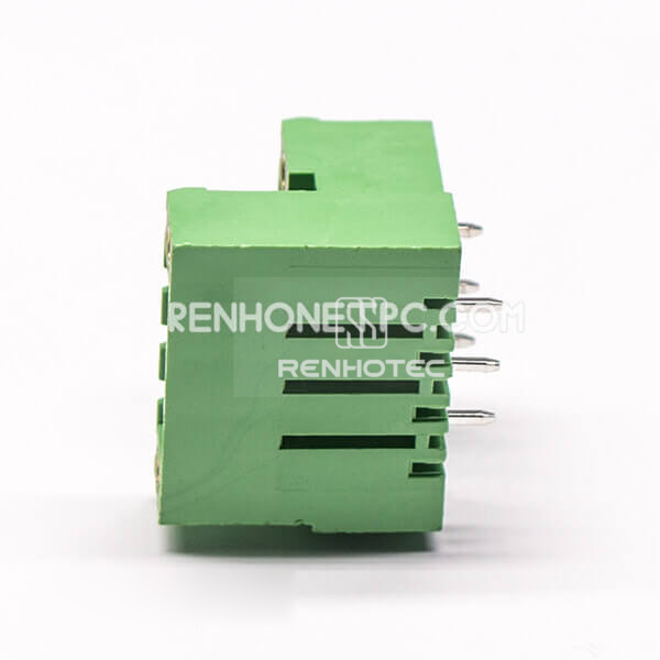 6 pin Terminal Block Connector Straight Through Hole Plug Connector
