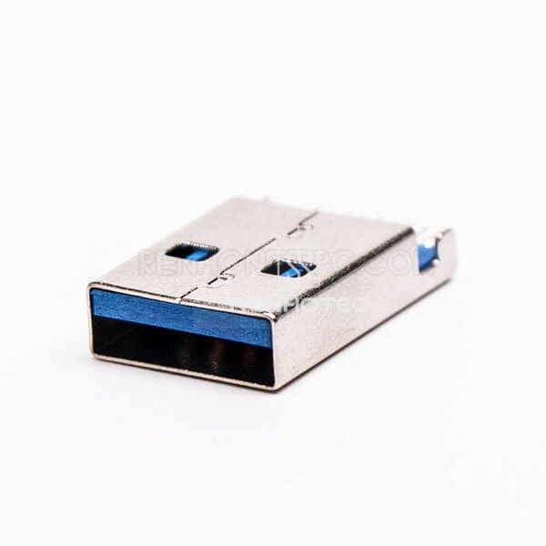 Type A USB 3.0 Male Connector Offset Type SMT for PCB Mount