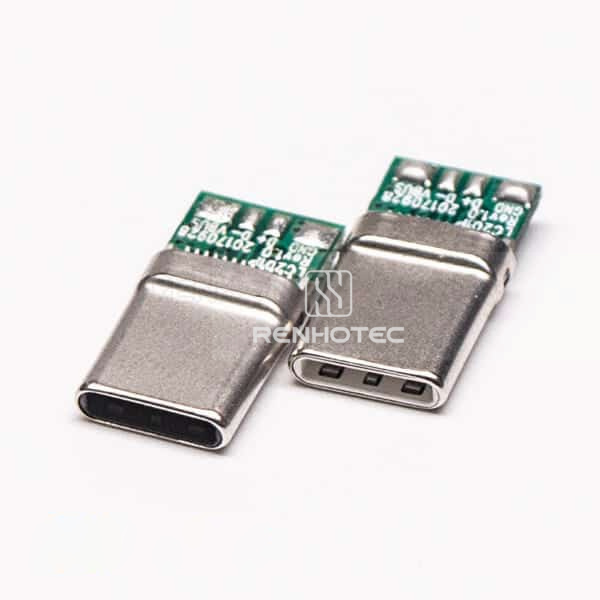 Type C Connector USB Plug 180 Degree Solder Type for Cable