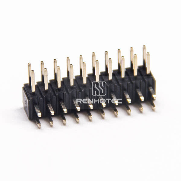 20 Pin Right Angle Header Dual Row 2.0 Gap Through Hole