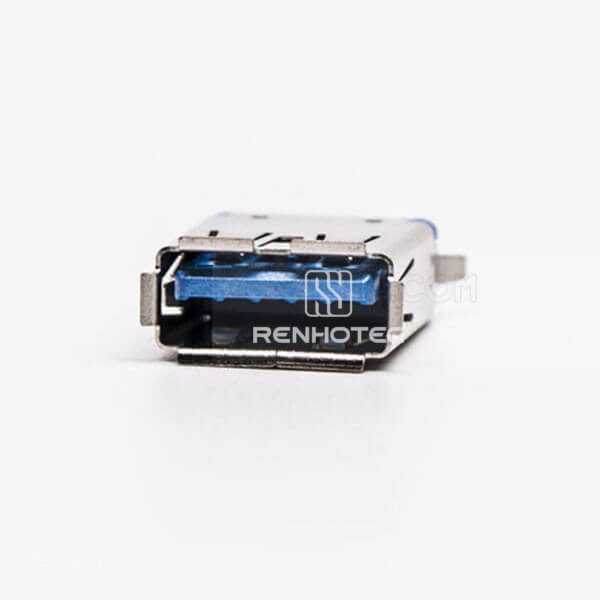 USB 3.0 Female Connector Type A Straight Through Hole