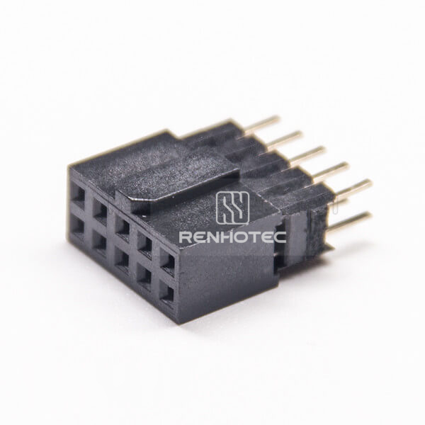 10-Pin Dual-Row Female Header, 2.54 mm Pitch, H 8.5 mm
