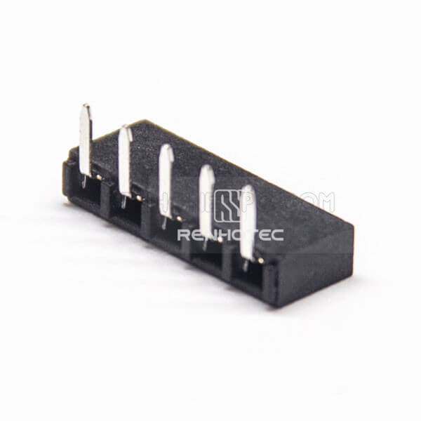 2mm Header Right Angle 5 Pin Single Row Dip Type