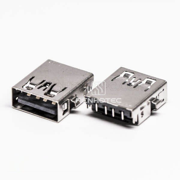 USB2.0 Through Hole Mount Female Type A 90° Reverse for PCB