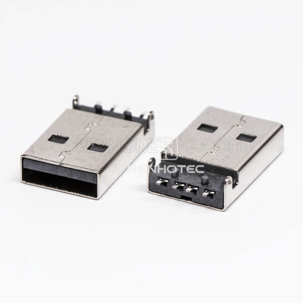 USB Type A SMT Connector Male Offest Type for PCB Mount