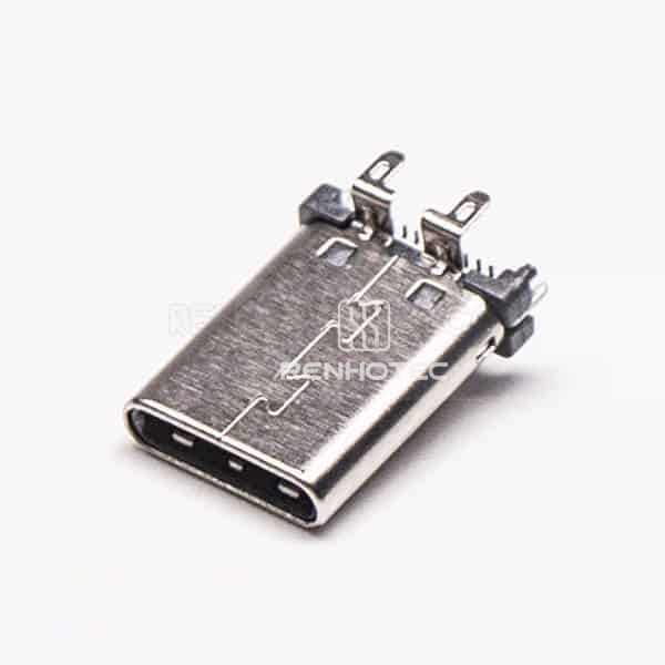 USB Type C Connector Vertical Type Male 180 Degree SMT for PCB Mount