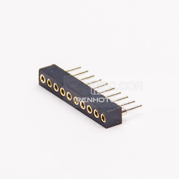 10 Pin Female Header Single Row 1.778×3.0 DIP