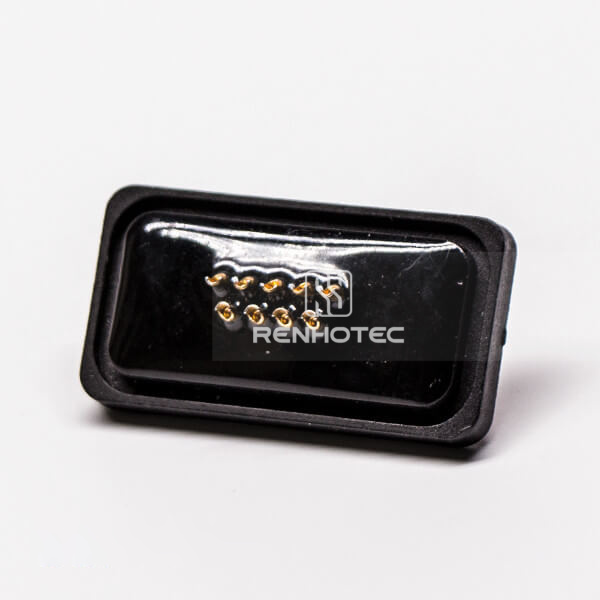 Waterproof D-SUB 9 Pin Connector Male Straight Cable Connector