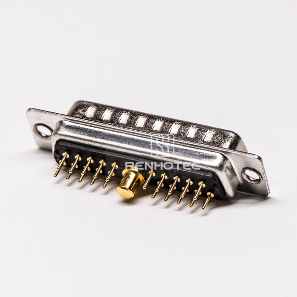 Male D-SUB Connector 21W1 Male Vertical Type Staking and Solder for Cable