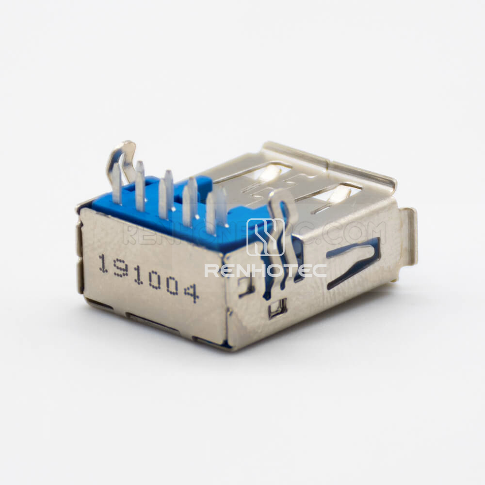 3.0 USB A Connector Right Angle 9 Pin Female DIP Type