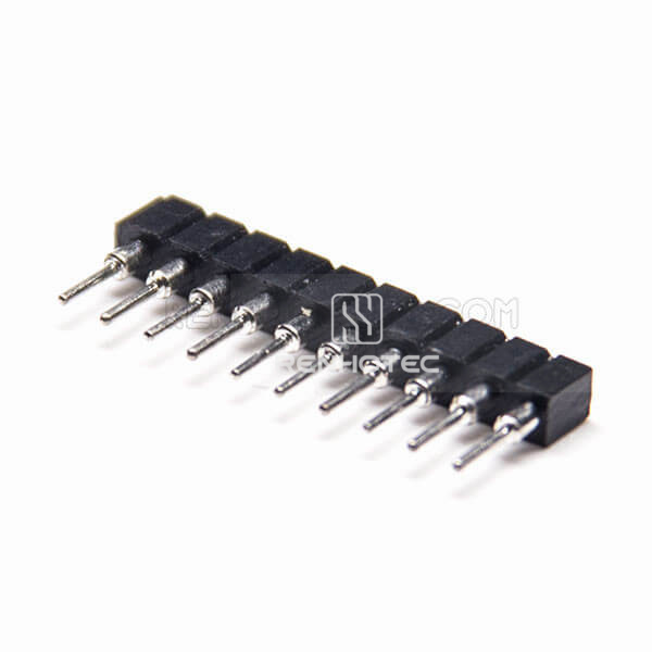 Female Pin Header Straight 2.0mm Circular Holes Single Row DIP Type