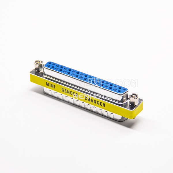 37 Pin Gender Changer To Female Straight Metal Standard D-SUB