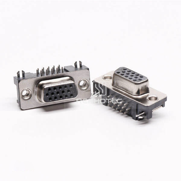 DB 15 Connector Female Right Angle High Density