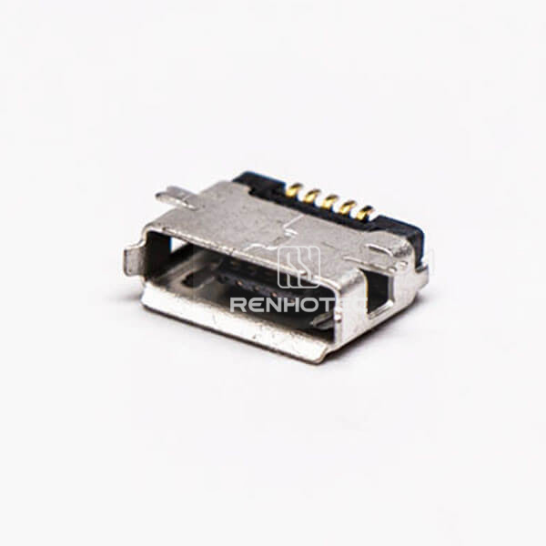 Micro USB Female Connector 5 Pin Type A Straight SMT for PCB