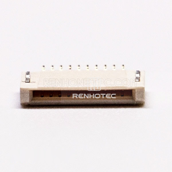 0.5PH 10 Pin FPC Front Flip and Bottom Contact Style for PCB 1.5H