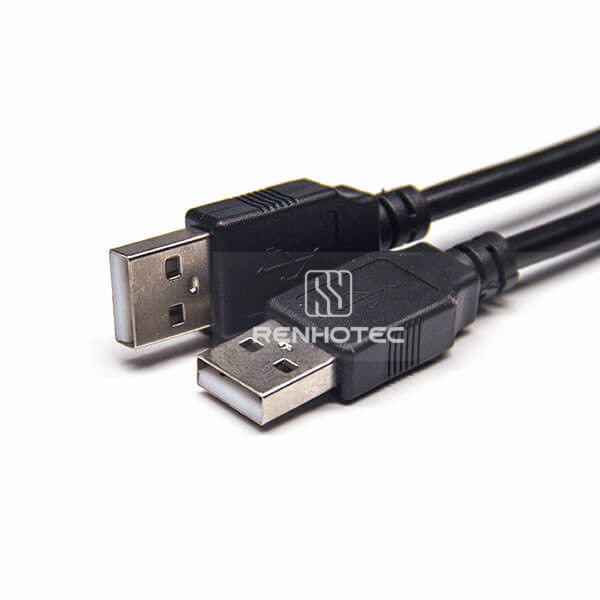 Double Male USB Cord 2.0 Type A Male to Male Straight Connector