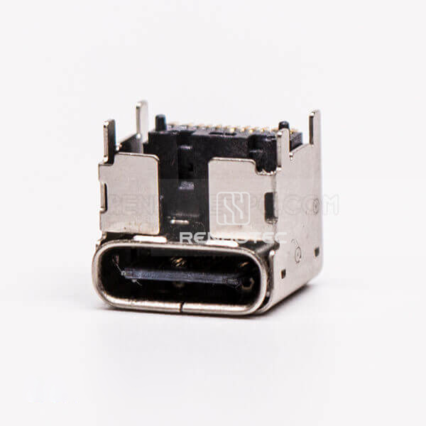 Type C Female Connector Right Angle SMT for PCB Mount