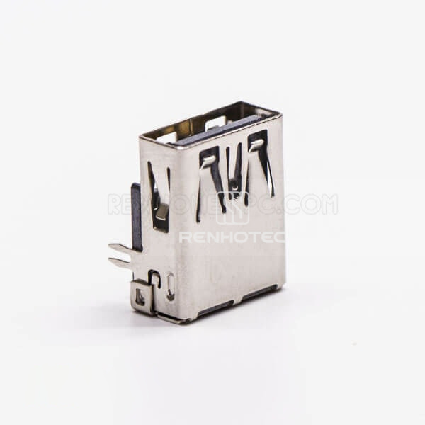 Female USB3.0 Harpoon 90 Degree Through Hole for PCB Mount