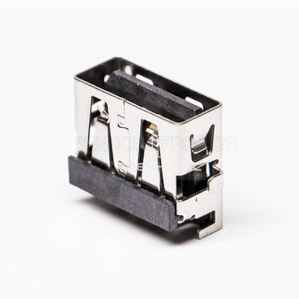 USB Female Right Angle Type A Offset Type