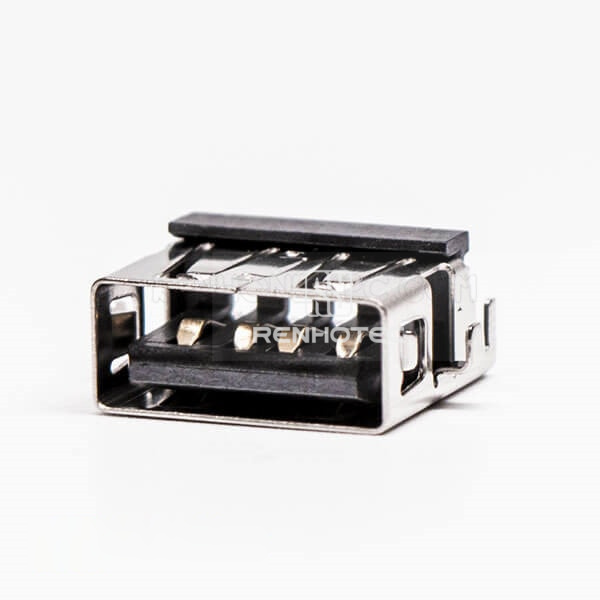 USB Female Right Angle Type A Offset Type