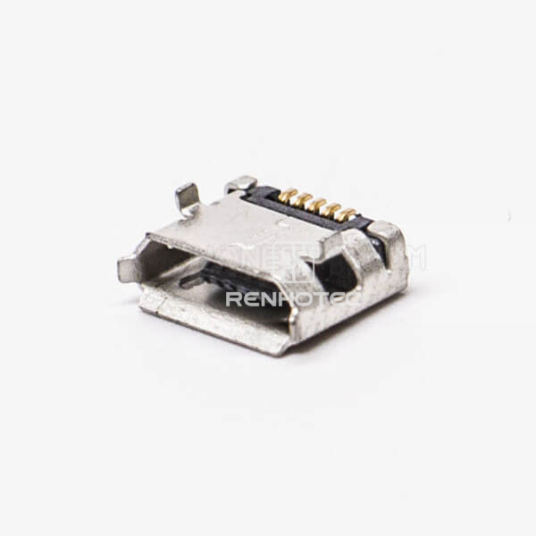Micro USB Female Pinout Type B SMT DIP Type 5.65 for PCB Mount