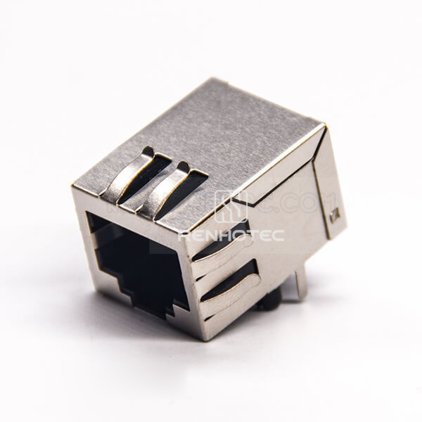 RJ45 Connectors Shielded Jack 90 Degree with EMI Shielded DIP for PCB Mount