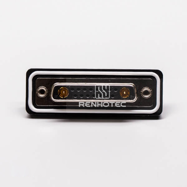 D-SUB IP67 Coaxial Female Straight 17w2 Solder Type Connector