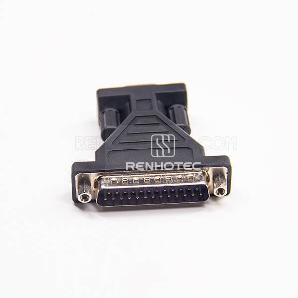 DB25 Adapter Standard D-SUB Male To 9 Pin Female Straight Injection Adapter