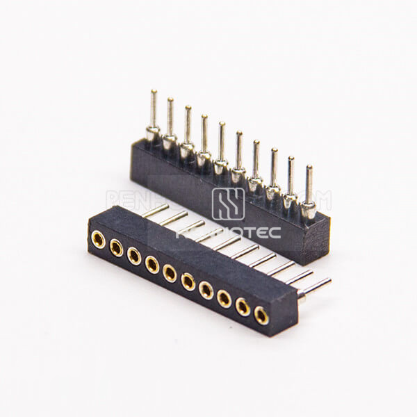 10 Pin Female Header Single Row 1.778×3.0 DIP