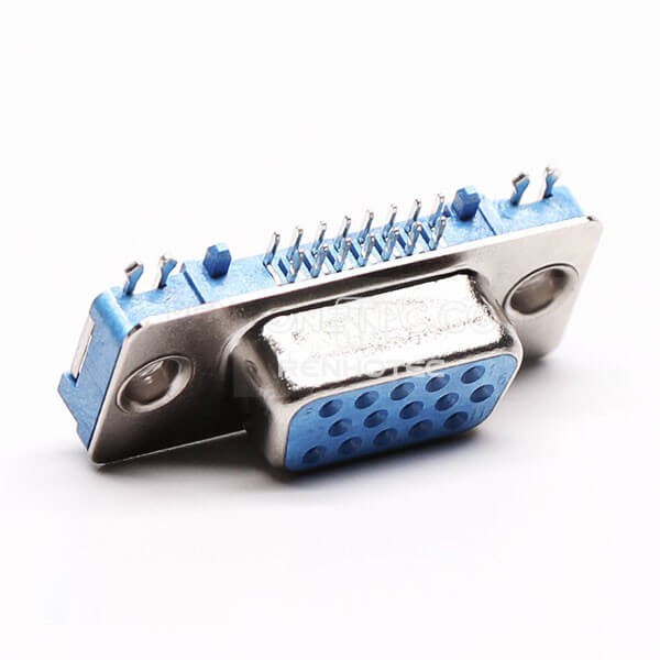 D-SUB High Density 15 Pin Female Right Angle for PCB Mount