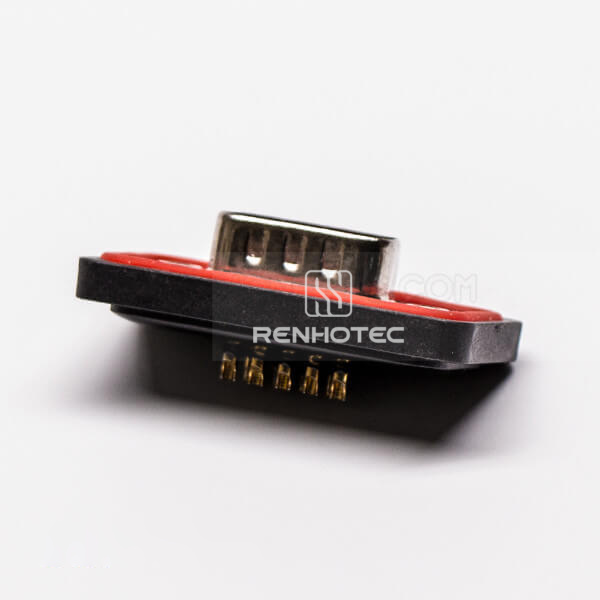 Waterproof D-SUB 9 Pin Connector Male Straight Cable Connector