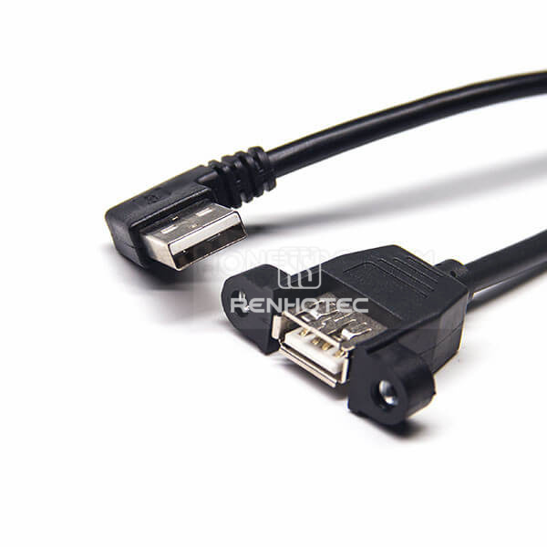 USB 2.0 Connector Pinout Right Angle A Male to Female Strsight for OTG Cable