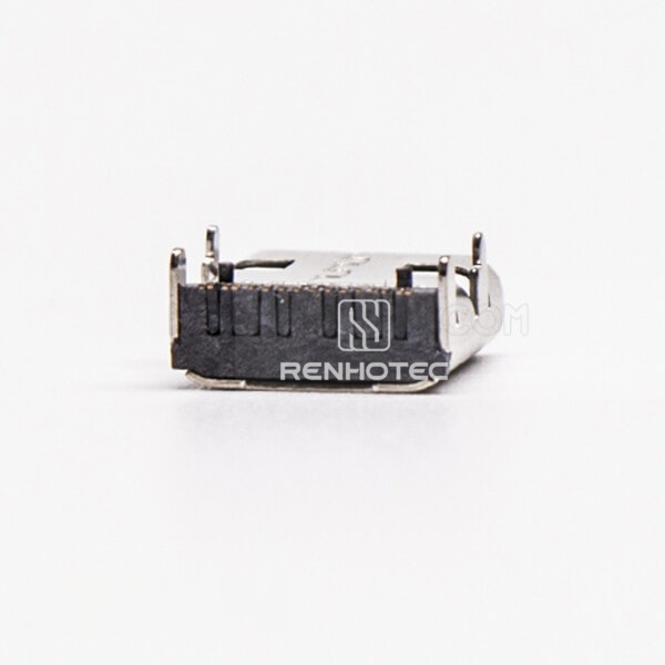 90 Degree USB Type C Female SMT Through Hole for PCB Mount