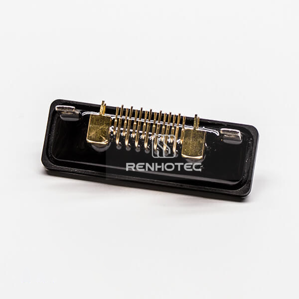 Waterproof D-SUB Coaxial for PCB Mount 17w2 Male Right Angle Connector